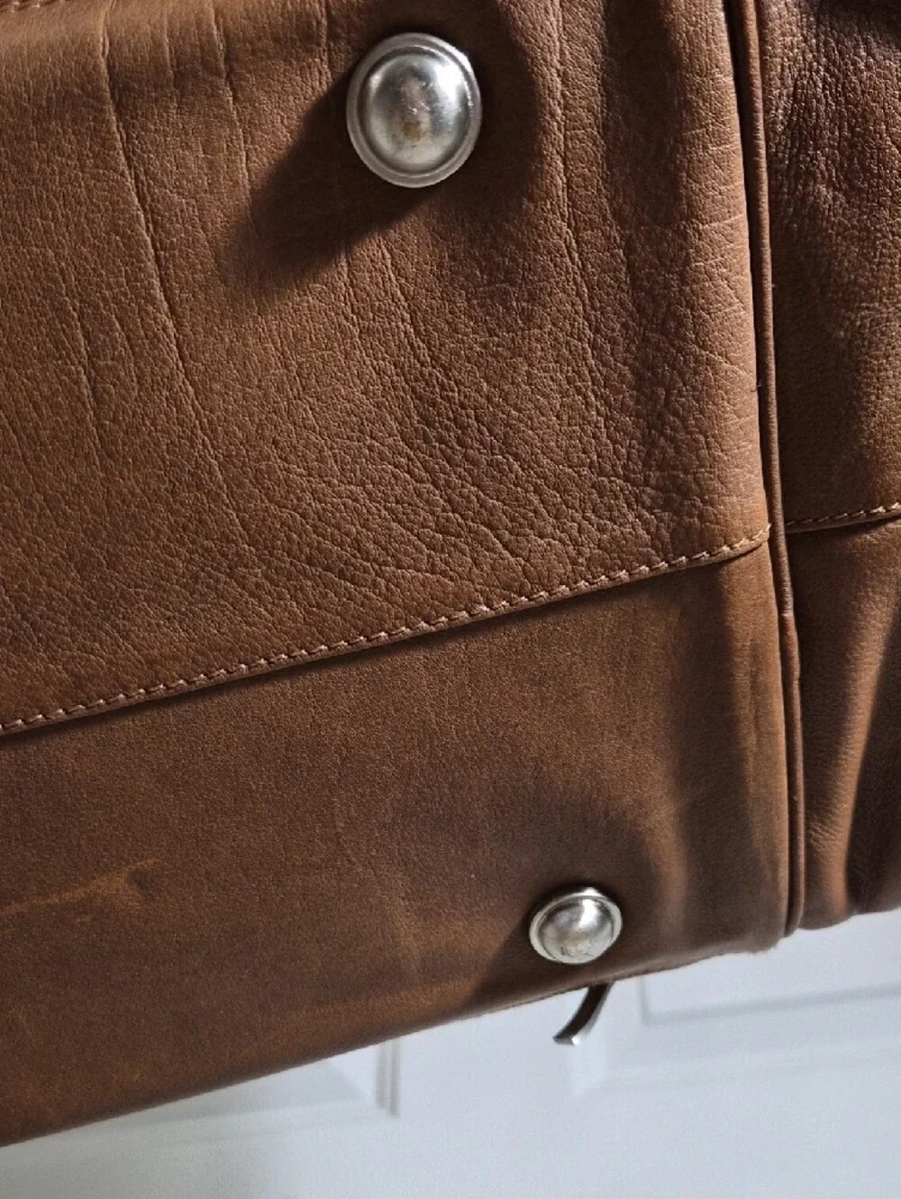 Viosi Piel Leather Duffel Bag with Multiple Pockets Front, Side, Back & Bottom